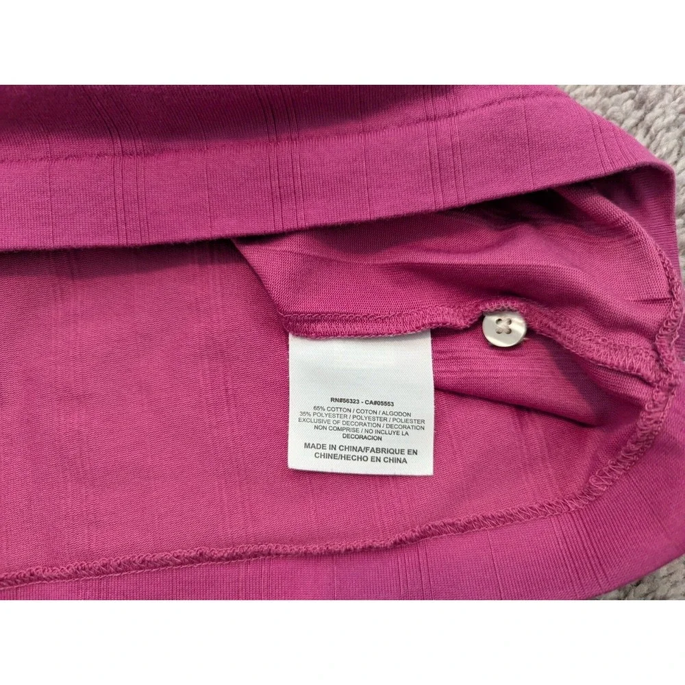 Tiger Woods‎ Collection Polo Shirt Mens Large Dri-Fit Pink Short Sleeve Casual